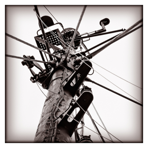 Mast Detail. Lighthouse Tender USCGC Lilac. NY. April 2019.